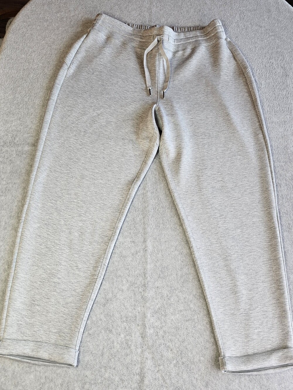 SPANX AirEssentials Tapered Pant 1X Light Heather Grey Soft Lightweight Bottom